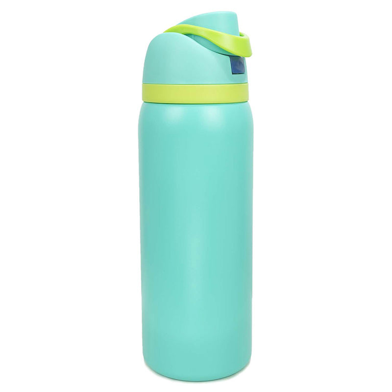 19/24/32oz Straw Insulated Water Bottle Double-Layer 304 Stainless Steel Vacuum Thermal Mug - INEUMALL