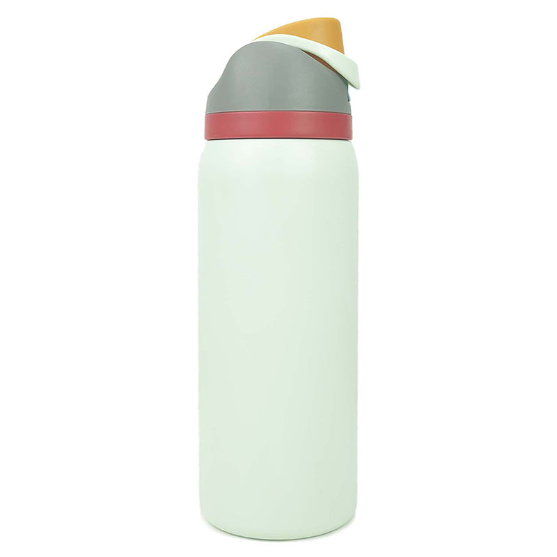 19/24/32oz Straw Insulated Water Bottle Double-Layer 304 Stainless Steel Vacuum Thermal Mug - INEUMALL