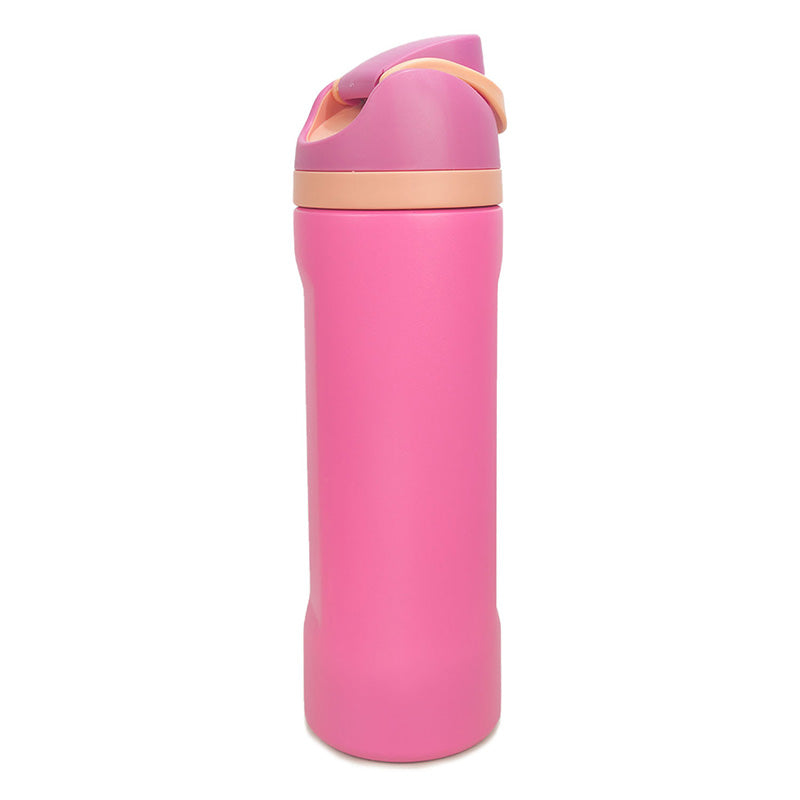 19/24/32oz Straw Insulated Water Bottle Double-Layer 304 Stainless Steel Vacuum Thermal Mug - INEUMALL