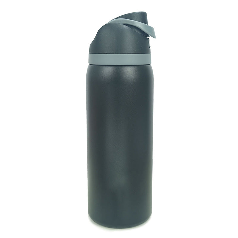 19/24/32oz Straw Insulated Water Bottle Double-Layer 304 Stainless Steel Vacuum Thermal Mug - INEUMALL